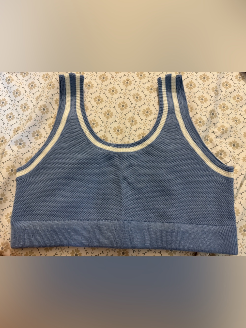 Tennis knit bra